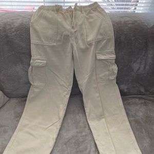 QYANGG High Waist Stretch Cargo Pants Women Baggy